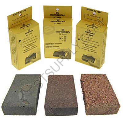 Bergeon 5444 Abrasive Blocks for Polish Clean Unrust