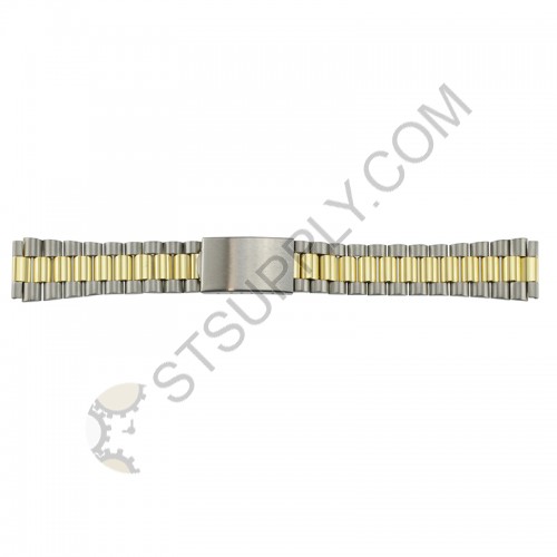 18mm 2-Tone Straight Ends Rolex Type 834T