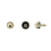 BREITLING SYTLE WHITE PUSH SCREW DOWN CROWN 4.6MM TAP 10