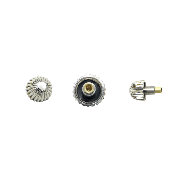 BREITLING SYTLE WHITE PUSH SCREW DOWN CROWN 5.15MM TAP 7