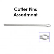 0.8mm Cotter Pins Assortment (Sizes: 5 - 29mm) Total 250 pcs.