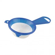 Medium Plastic Strainer with Nylon Mesh for Cleaning - 4"