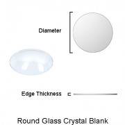 Round Glass Crystal Blanks