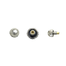 BREITLING SYTLE WHITE PUSH SCREW DOWN CROWN 5.15MM TAP 10