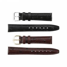 Dotted Ostrich Grain Leather Band