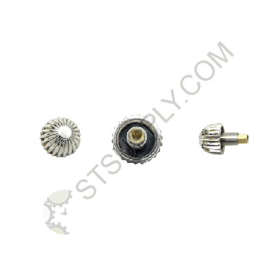 BREITLING SYTLE WHITE PUSH SCREW DOWN CROWN 5.15MM TAP 7