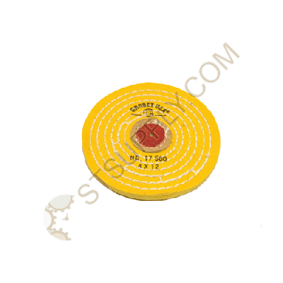 4" x 12Ply YELLOW CHEMKOTE BUFF WITH KNIFE EDGE