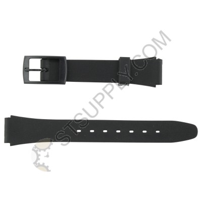 14mm Black Sportstrap Plain