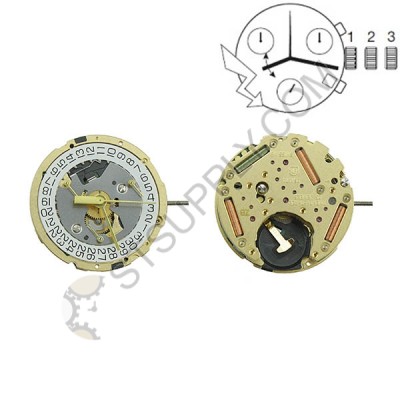 ETA Movement 251.474 Date at 4 Angled