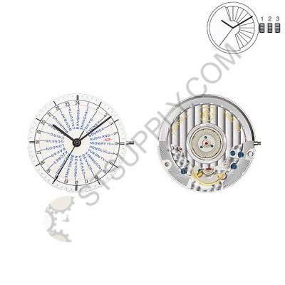 ETA Movement 2893-3 Date at 3 (Special Order)
