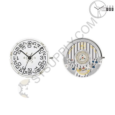 ETA Movement 2896 Date at 3 (Special Order)