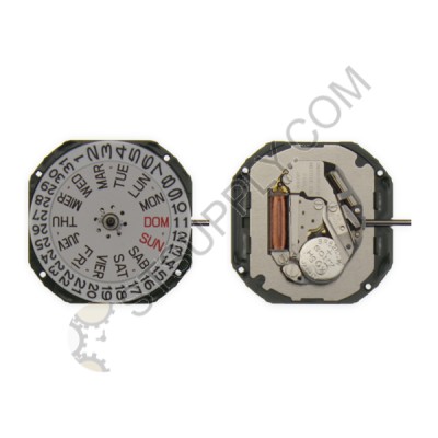 Miyota Movement 2305 Date Day at 3