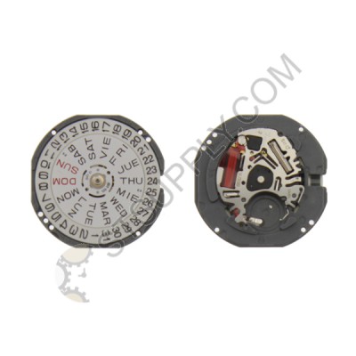 SII / S. Epson (Seiko) Movement VJ33 Date Day at 3