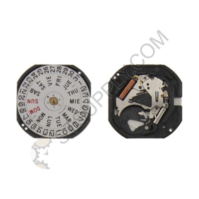 SII / S. Epson (Seiko) Movement VX43 Date Day at 3