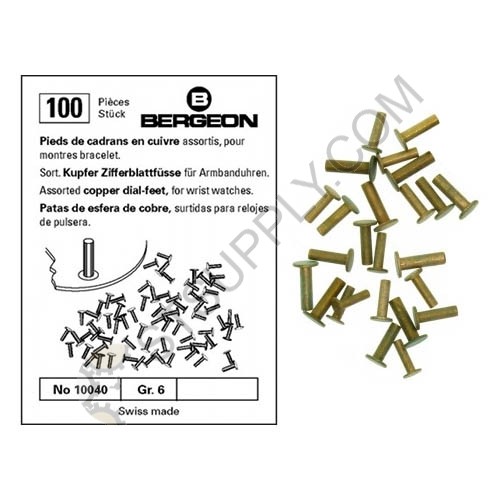 Copper Dial Feet for Watches - 100 pcs Assortment