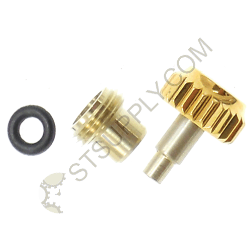 ROLEX STYLE CROWN YELLOW 6.0MM W/ CASE TUBE AND GASKET