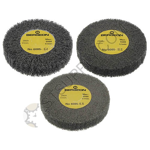 Bergeon 6085-E Series Polishing Wheel Satin Finish 4"