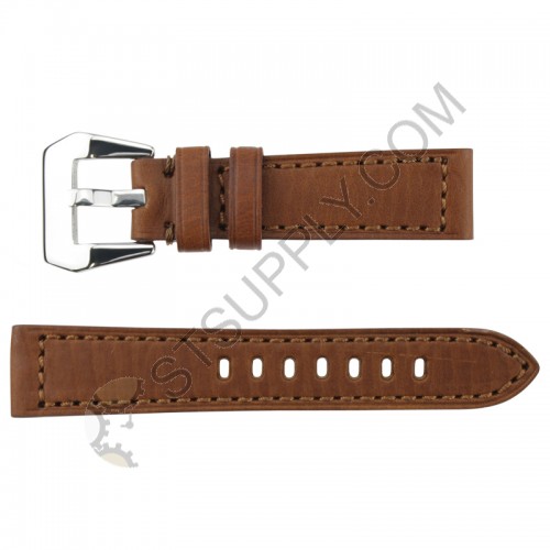 Padded Enzo Calf Leather Band 22 mm Brown