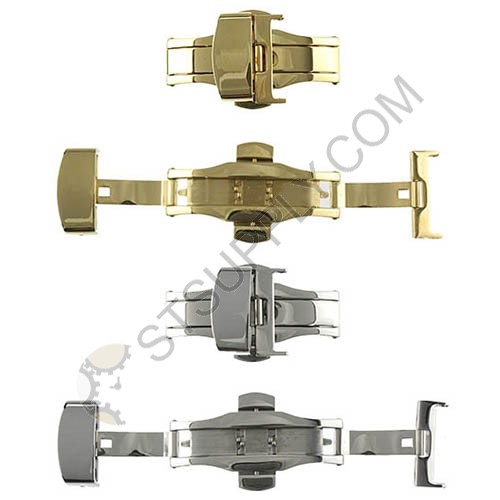 Butterfly Deployment Buckle with Push Button