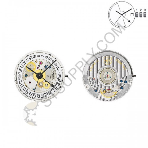 ETA Movement 2893-2 Date at 3 (Special Order)