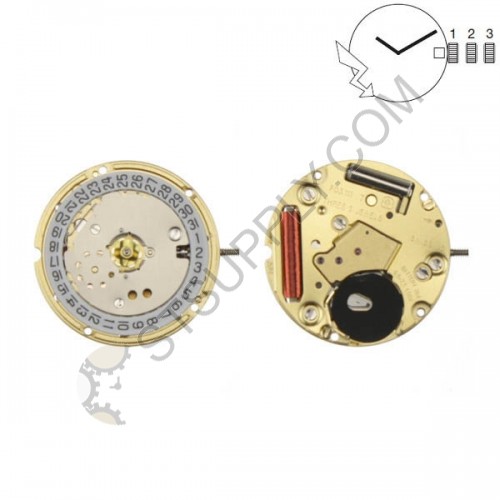ETA Movement F03.111 Date at 3, 2 Hands