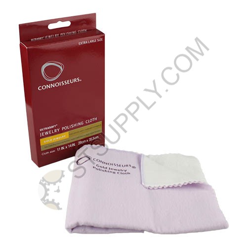 Connoisseurs Gold Jewelry Polishing Cloth #1012 - 11" x 14"