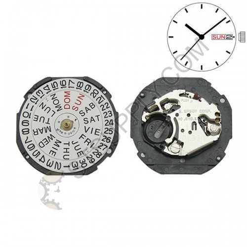 SII / S. Epson (Seiko) Movement AL33 Date at 3