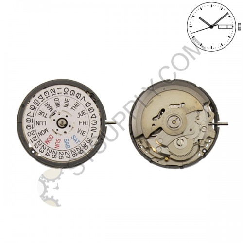 SII / S. Epson (Seiko) Movement NH36 Date Day at 3
