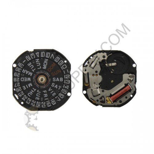 SII / S. Epson (Seiko) Movement V533.21 Date Day at 3 HCP