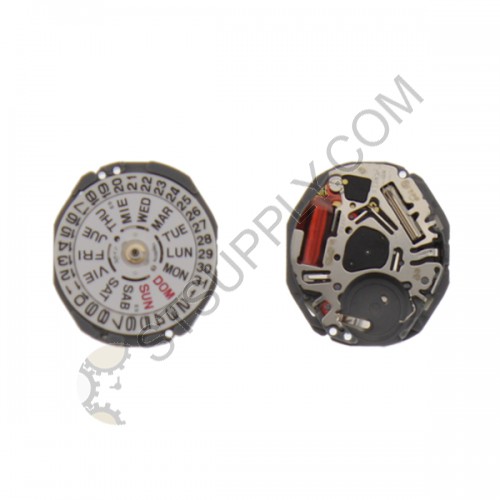 SII / S. Epson (Seiko) Movement VJ23 Date Day at 3
