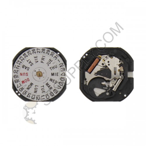 SII / S. Epson (Seiko) Movement VX43 Date Day at 3