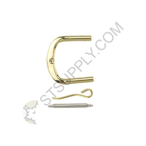 10MM Plain Aluminium Buckle Yellow