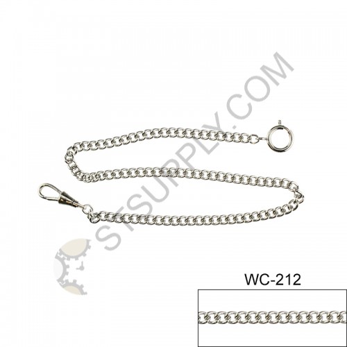 12" WHITE POCKET CHAIN