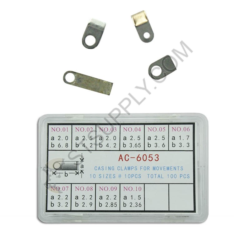 Case Clamps for Watch Movements Assortment 100 pcs ST Supply