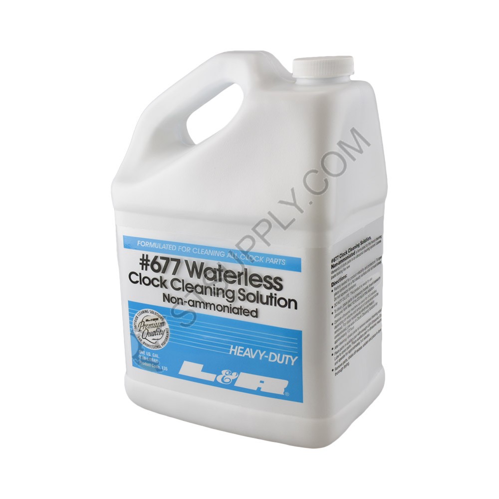 L&R 677 Clock Cleaning Solution Waterless NonAmmoniated 1 Gallon ST