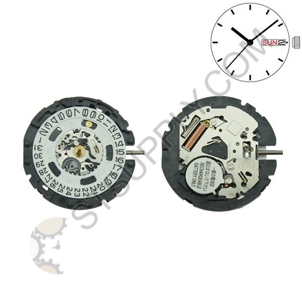 Seiko Movement V158.20 Date Day at 3 (Special Order) ST Supply