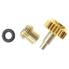 ROLEX STYLE CROWN YELLOW 6.0MM W/ CASE TUBE AND GASKET