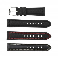 Carbon Fiber Watch Band with Stitching