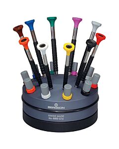 Bergeon 6899-S10 Ergonomic Screwdriver Set with Stand - Set of 10