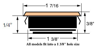 1-7/16" Clock Inserts